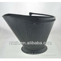 fireplace waterloo black metal coal bucket